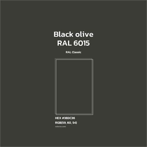 About RAL 6015 - Black olive Color - Color codes | matching colors and ...
