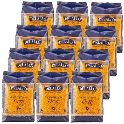 DeLallo Gluten Free Corn and Rice, Orzo, 12-Ounce (Pack of 12 ...