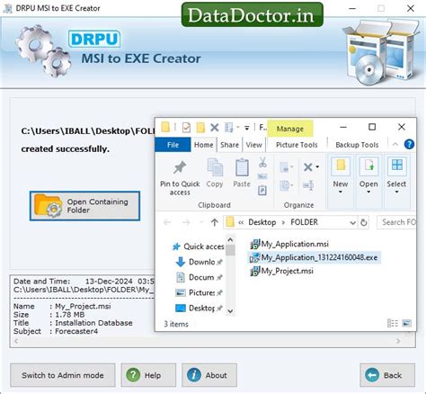 MSI to EXE Creator Software screenshots to convert MSI installer in to ...