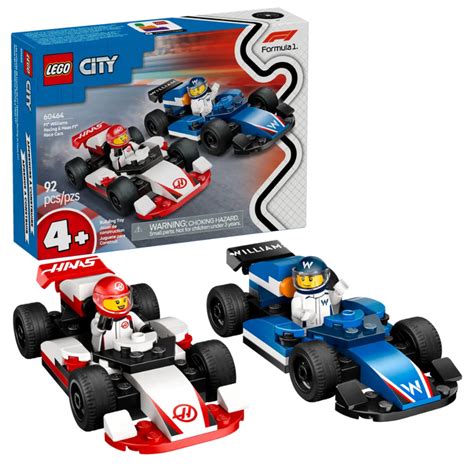 Lego 60464 City F1 Williams Racing & Haas F1 Race Cars (92 Pieces) — Toycra