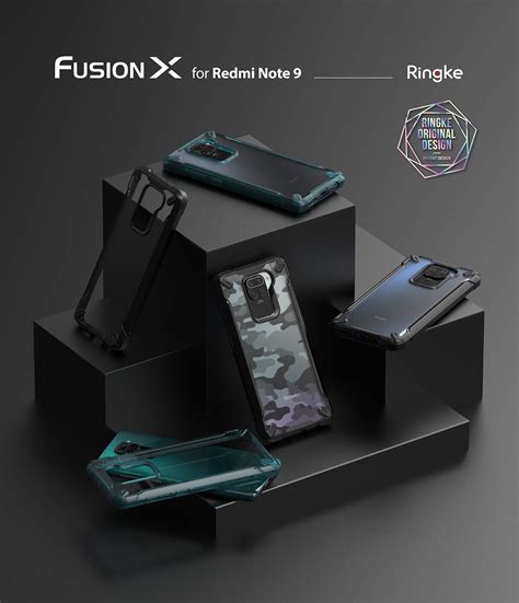 Redmi Note 9 Back Cover Case | Fusion X - Turquoise Green