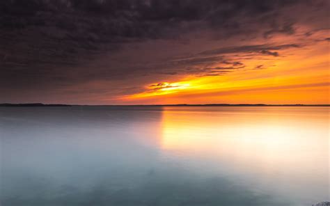 Download wallpaper 3840x2400 sea, sunset, shore, water, view 4k ultra ...