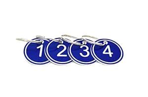 ABS Key Tags with Ring, Engraved Number Id Tags Key Chain, 35mm ...