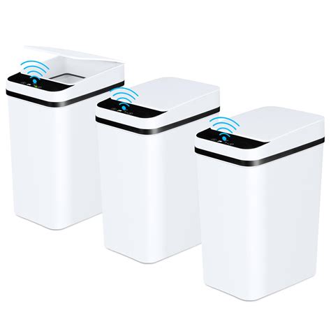 Snapklik.com : Anborry Bathroom Automatic Trash Can 3 Pack 2.2 Gallon ...