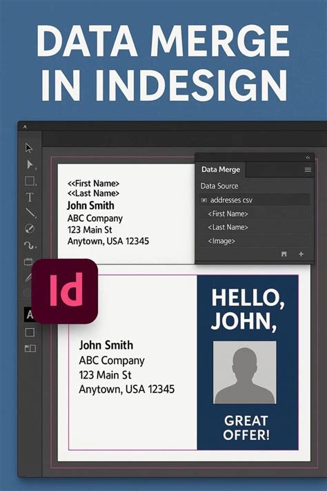 Image result for Mail Merge in InDesign