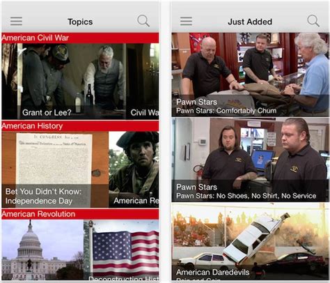 Image result for History Channel App