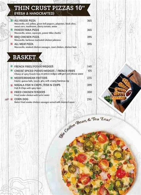 Menu at Coffee Bean & Tea Leaf, Chandigarh, Elante Mall