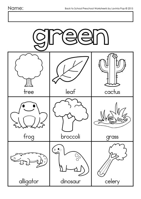 Image result for Learning Color Worksheets