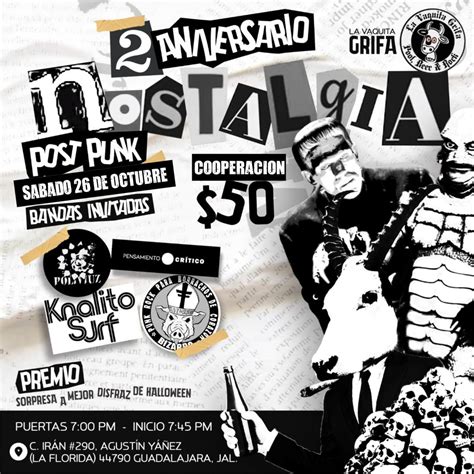 Segundo aniversario de Nostalgia Post-Punk , Stage La Vaquita Grifa ...