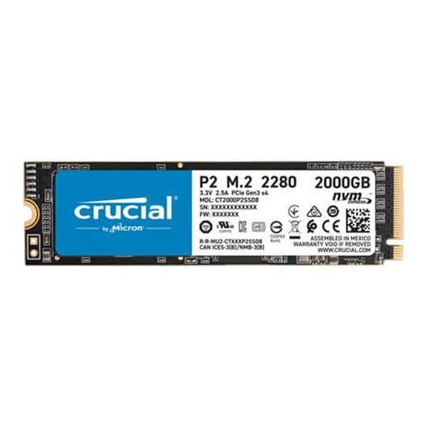 Crucial P2 2TB | Internal SSD | Mdcomputers.in