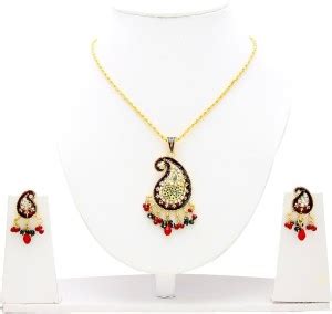 memoir Brass Gold-plated Gold Jewellery Set Price in India - Buy memoir ...
