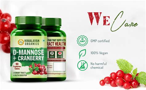 Buy Himalayan Organics D-MANNOSE + CRANBERRY Antioxidant Rich ...