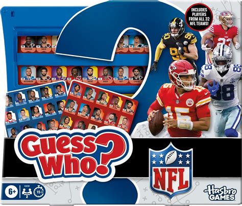 Amazon.com: Guess Who? NFL Edition Board Game | Officially Licensed NFL ...