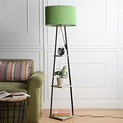 SANDED EDGE - SMARTLY PRICED Midwest 3 Tier Shelf Storage Floor Lamp in ...