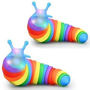 FunBlast Slugs Toy - Small Slug Fidget Toy with Light, Baby Toys ...