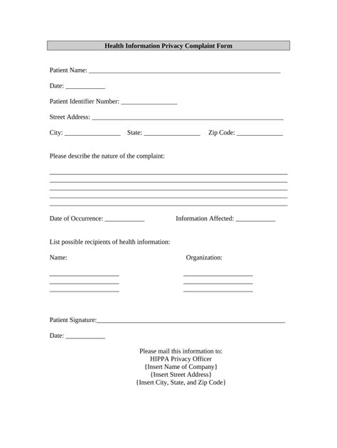 How to Fill Out HIPAA Form 的图像结果