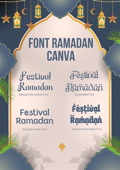 Font Ramadan Canva Terbaik untuk Desain Islami 2025 | Keyword elements canva, Poster ramadhan ...