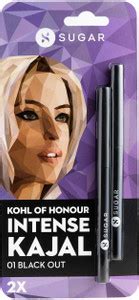 SUGAR Cosmetics Kohl Of Honour Intense Long Stay Kajal Pack of 2 ...