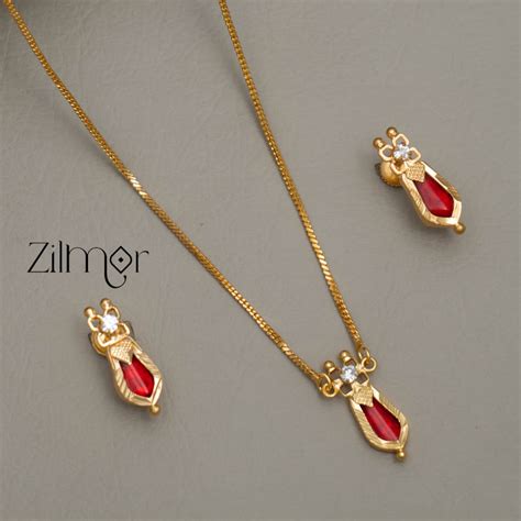 Gold toned simple Naga necklace - TR10020 – Zilmor