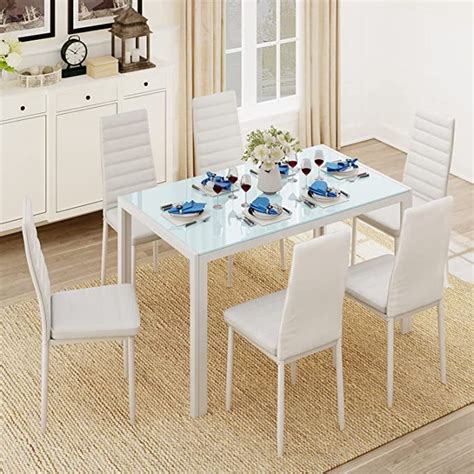 Aiho Dining Table Set for 6, Kitchen Table Set with | Ubuy India