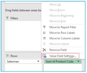 Pivot Table Text Display 的图像结果