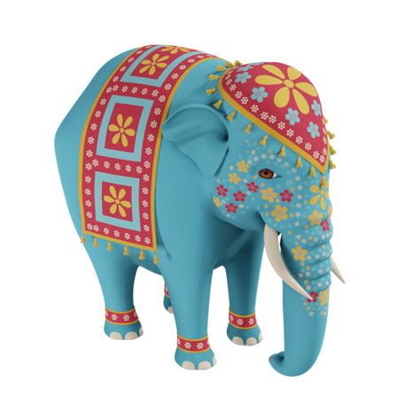 Elephant pattern 3D Models | Freepik