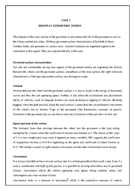 Highway Geometric Design - Unit 2: Key Elements and Considerations ...