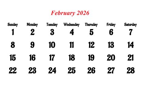 February 2026 Calendar With Holidays | Calendar Next