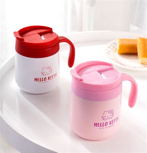 Buy Sanrio Hello Kitty Stainless Steel Insulated Cup with Lid, 350ml ...