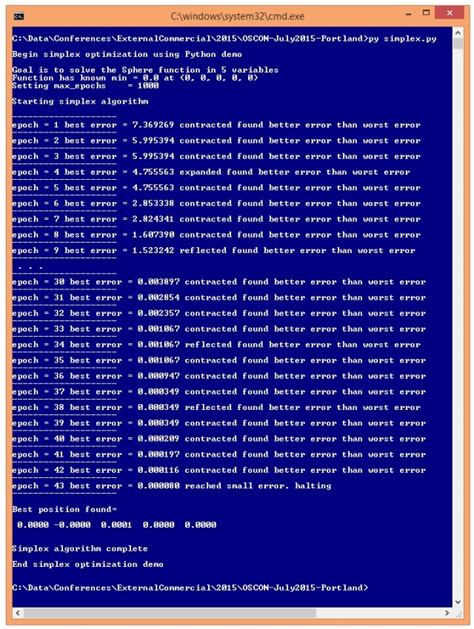 Image result for Simplex Method Python Code Output