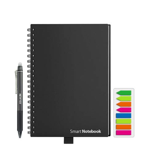 HOMESTEC Reusable Smart Notebook Erasable Wirebound Notebook Sketch ...