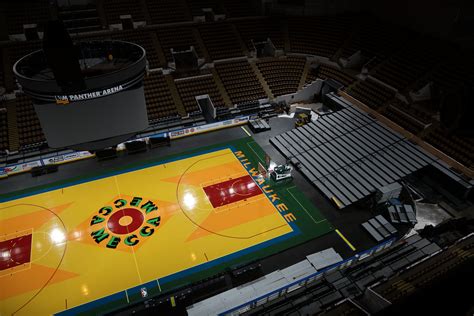 Iconic MECCA Court Returns To UW-Milwaukee Panther Arena | Milwaukee Bucks