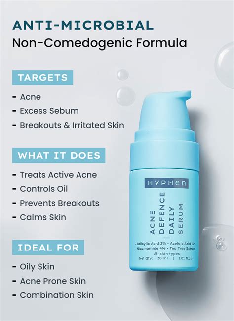 ACNE DEFENCE DAILY SERUM WITH 2% SALICYLIC ACID | TREATS ACTIVE ACNE ...