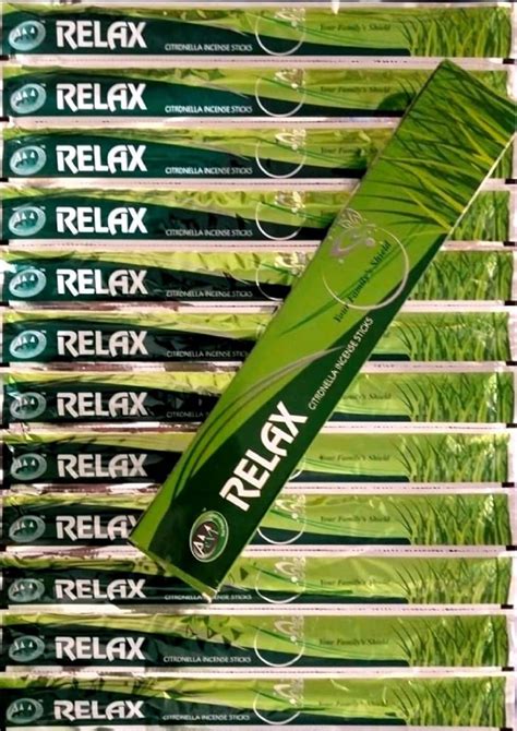 Relax Citronella Incense Sticks | 100% Natural Mosquito Repellent ...