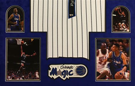 Penny Hardaway Autographed Framed Magic White Jersey - The Stadium Studio