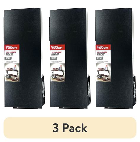 (3 pack) Hyper Tough 6 in. x 15 3/4 in. Modern Black Laminated Wood ...