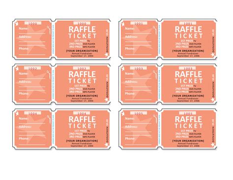 40+ Free Editable Raffle & Movie Ticket Templates