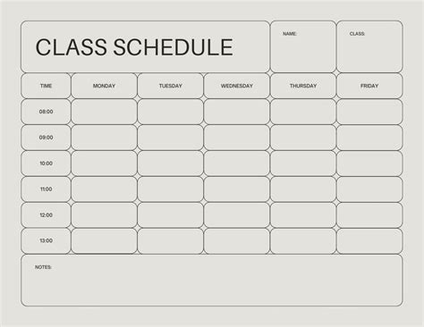 Image result for Class Routine Format
