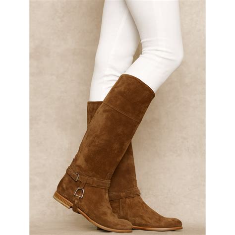 Riding Boots Brown Suede at Ethan Fuhrman blog