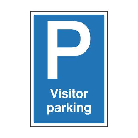 Visitor Parking Sign (Blue) | Safety-Label.co.uk