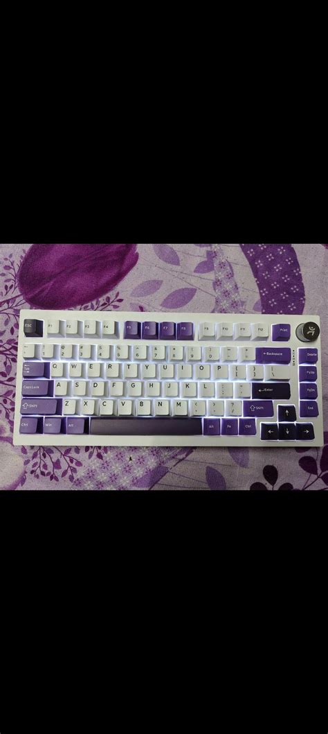 Swarm White Purple Wireless Gaming Keyboard – Kreo