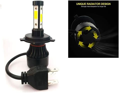 Guance M5 H4 LED Headlight 40 Watt LED high Beam Low Beam Headlight ...