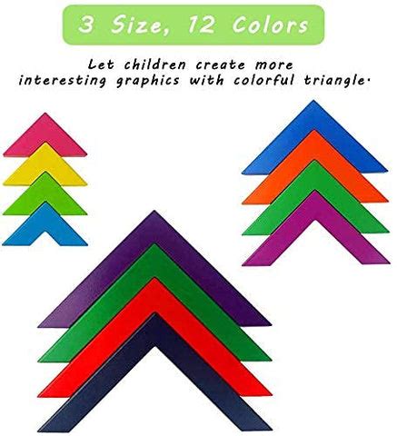 Wooden Rainbow Stacking Game Geometry Building Blocks – Edu Toys