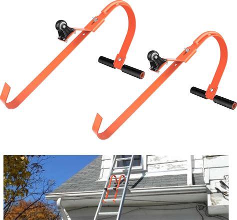 Buy 2 Pack Roof Ladder, Ladder Roof Hook Heavy Duty Steel Ladder ...