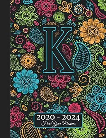 Buy Five Year Planner: Monogram K Voodoo Style Binding I Your Initials ...