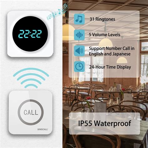 SINGCALL Restaurant Pager System Waiter Calling India | Ubuy