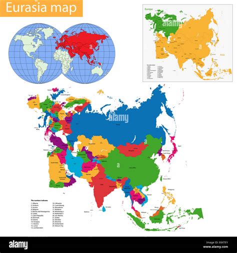 Map Of Eurasia
