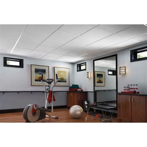 Armstrong Ceilings 2-ft x 2-ft SAHARA White Mineral fiber Drop Ceiling ...