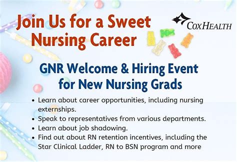 Branson GNR Welcome & Hiring Event for New Nursing Grads, Cox Medical ...