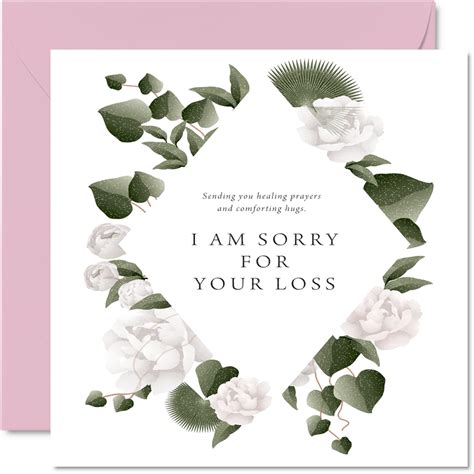 Sorry For Your Loss Card Sympathy Cards Sending You Healing | Desertcart INDIA